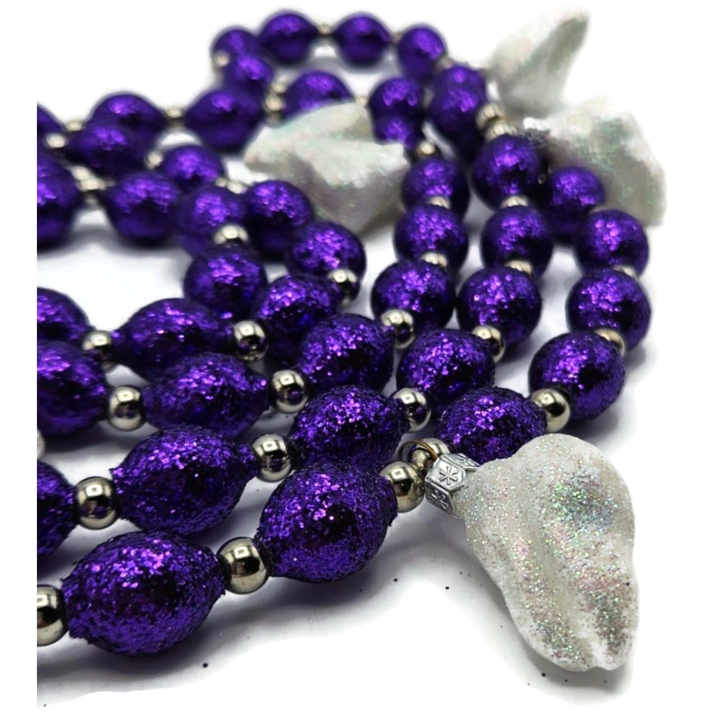 Patricia Breen Tooth Garland White Purple One of a Kind Complimentary Ornament