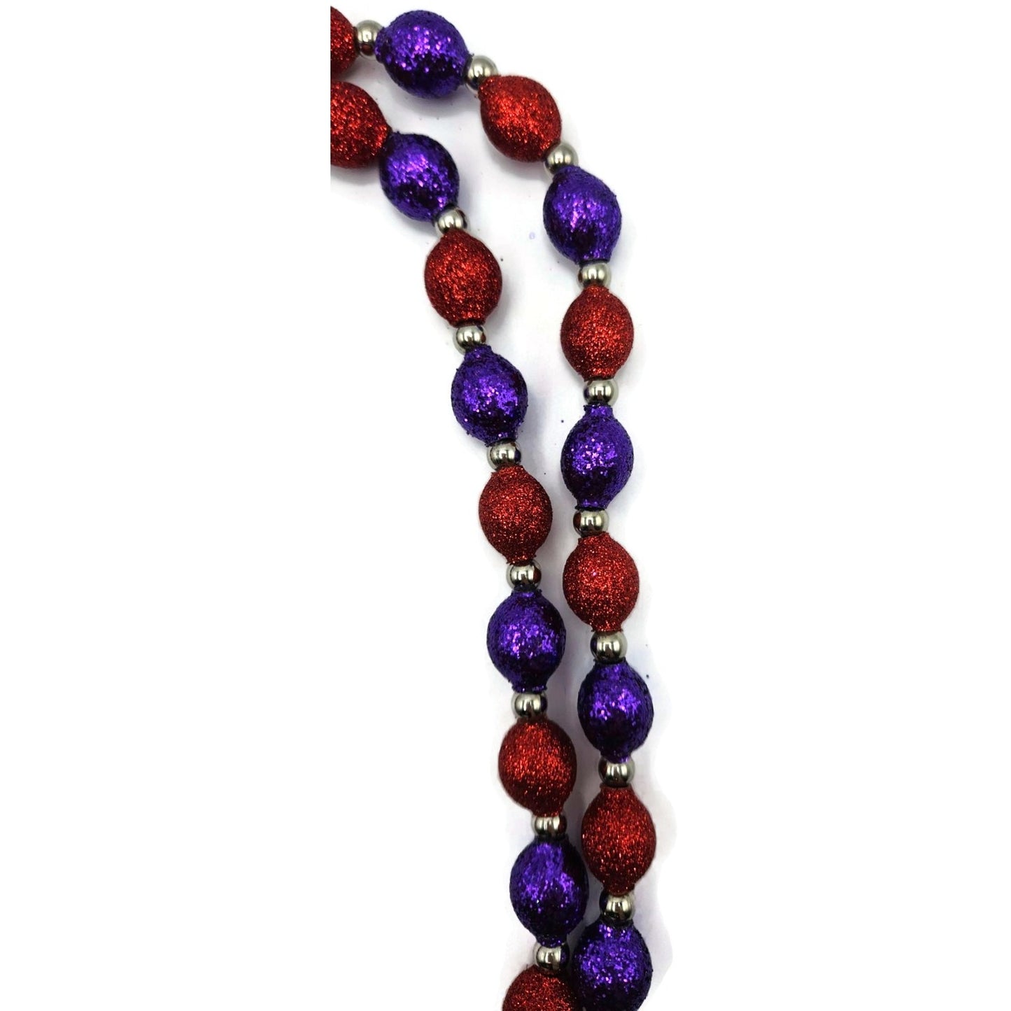 Patricia Breen Garland 2-Decorate Red Purple Beaded Christmas Halloween Ornament