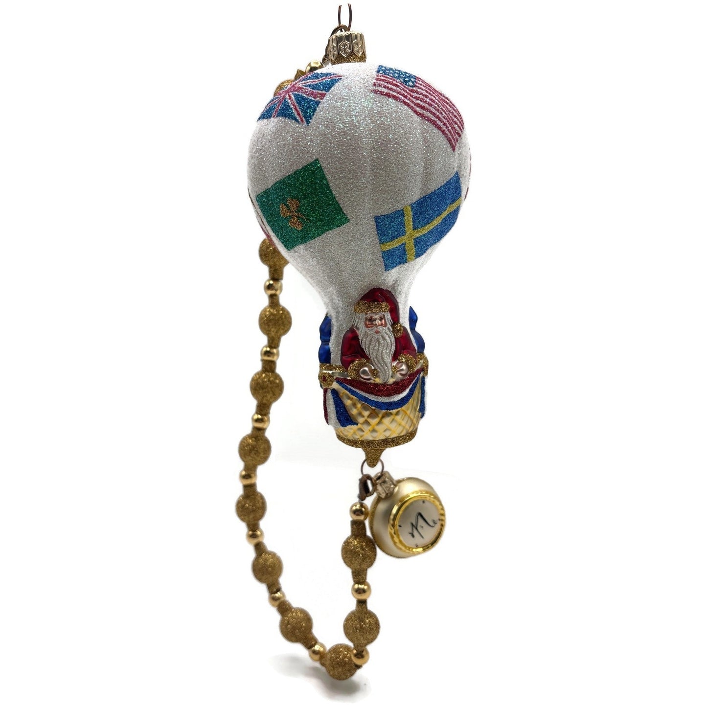 Patricia Breen Citizen of the World Hot Air Balloon Christmas Tree Ornament NM