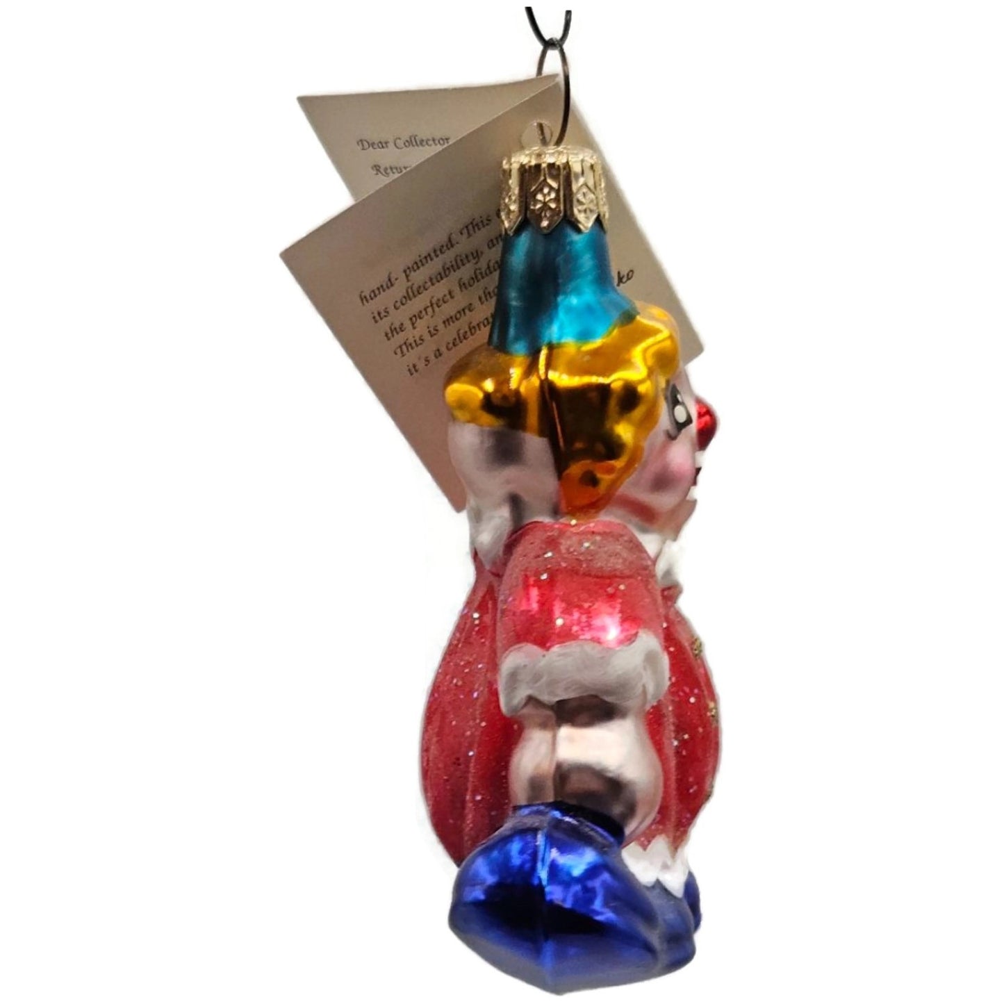 Christopher Radko Casey the Clown Red Made in Germany Christmas Tree Ornament