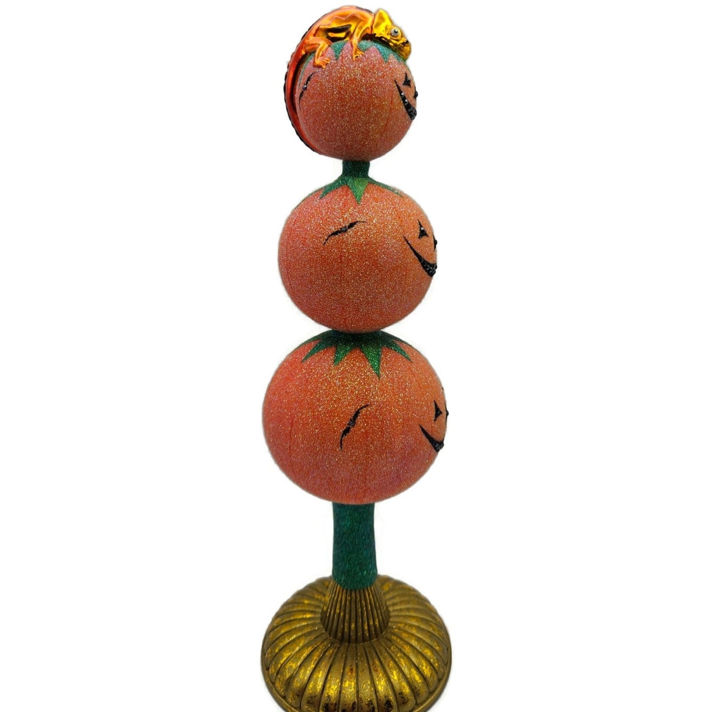 Patricia Breen Chameleon Finial Halloween Pumpkins Jack-O-Lantern Tree Topper