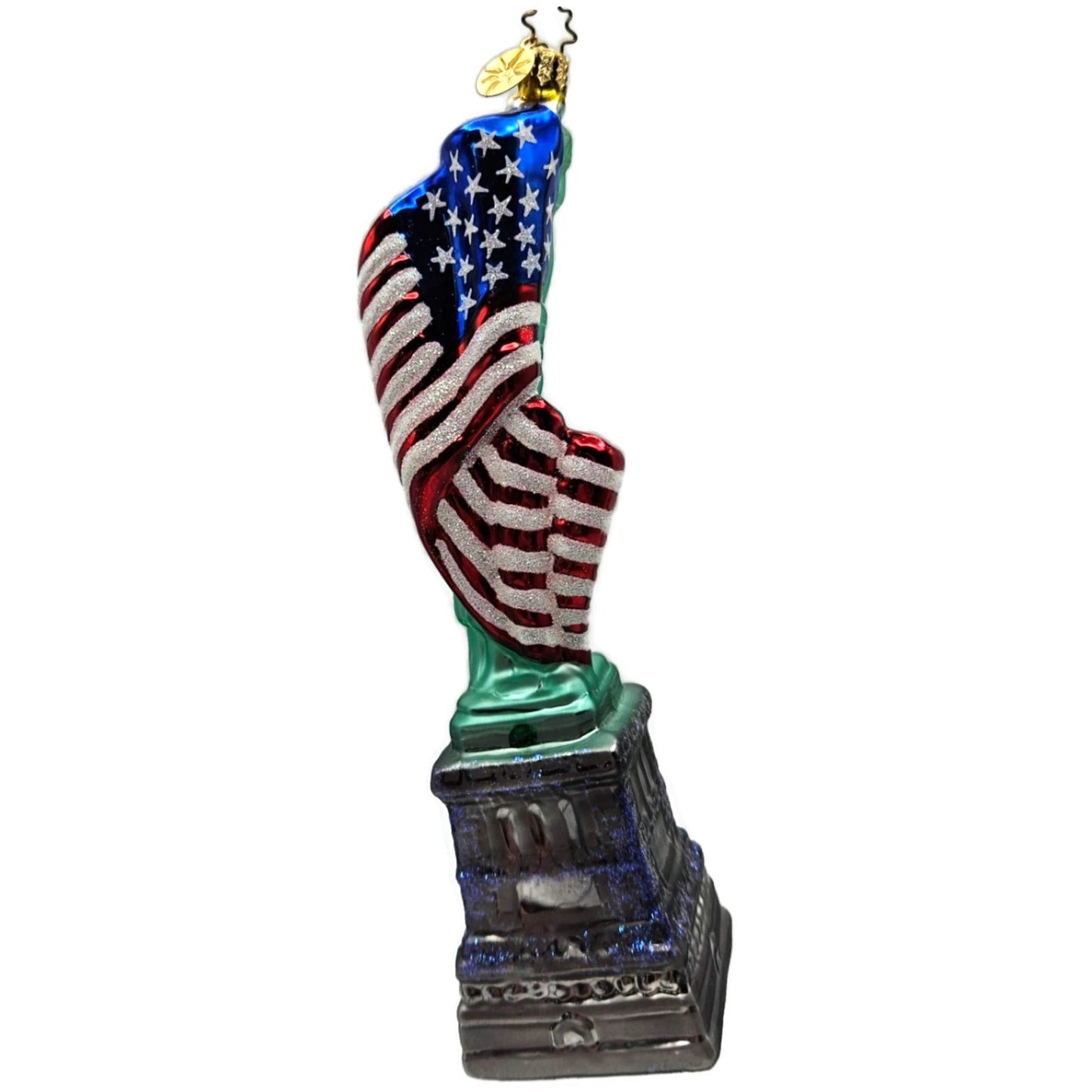 Christopher Radko Lighting The Way Statue Of Liberty Patriotic Ornament 0109320