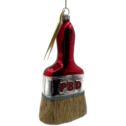 Patricia Breen Ornament PB Paint Brush Holly Art Red Christmas Holiday Tree Deco