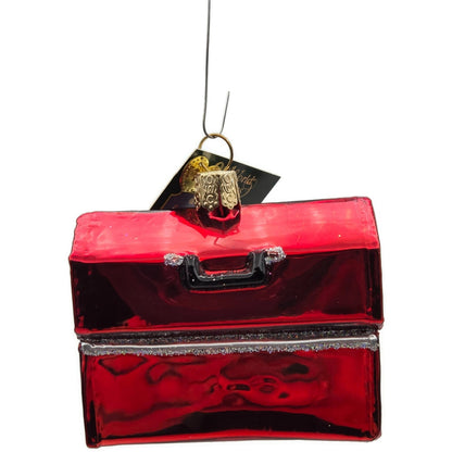 OWC Tool Box Hammer Red Christmas Tree Ornament Old World Christmas