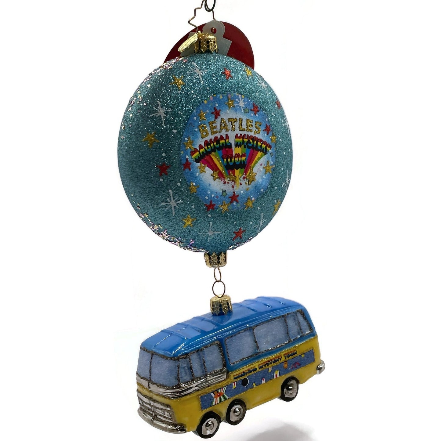 Christopher Radko Bus A Tour to the Top The Charts Beatles Christmas Ornament