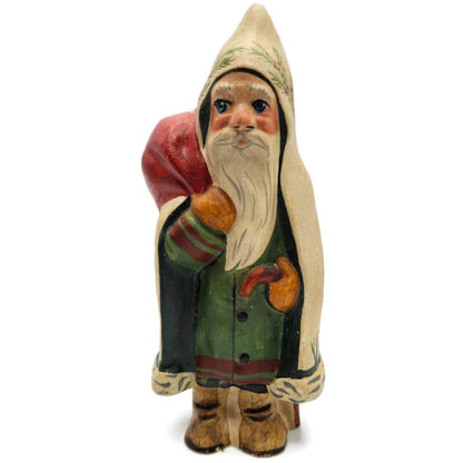 Vaillancourt Scherenschnitte Father Christmas Chalkware Folk Art Figurine 3599