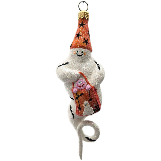 Patricia Breen Halloween Trickster Cyclops Orange Stars Ghost Christmas Ornament