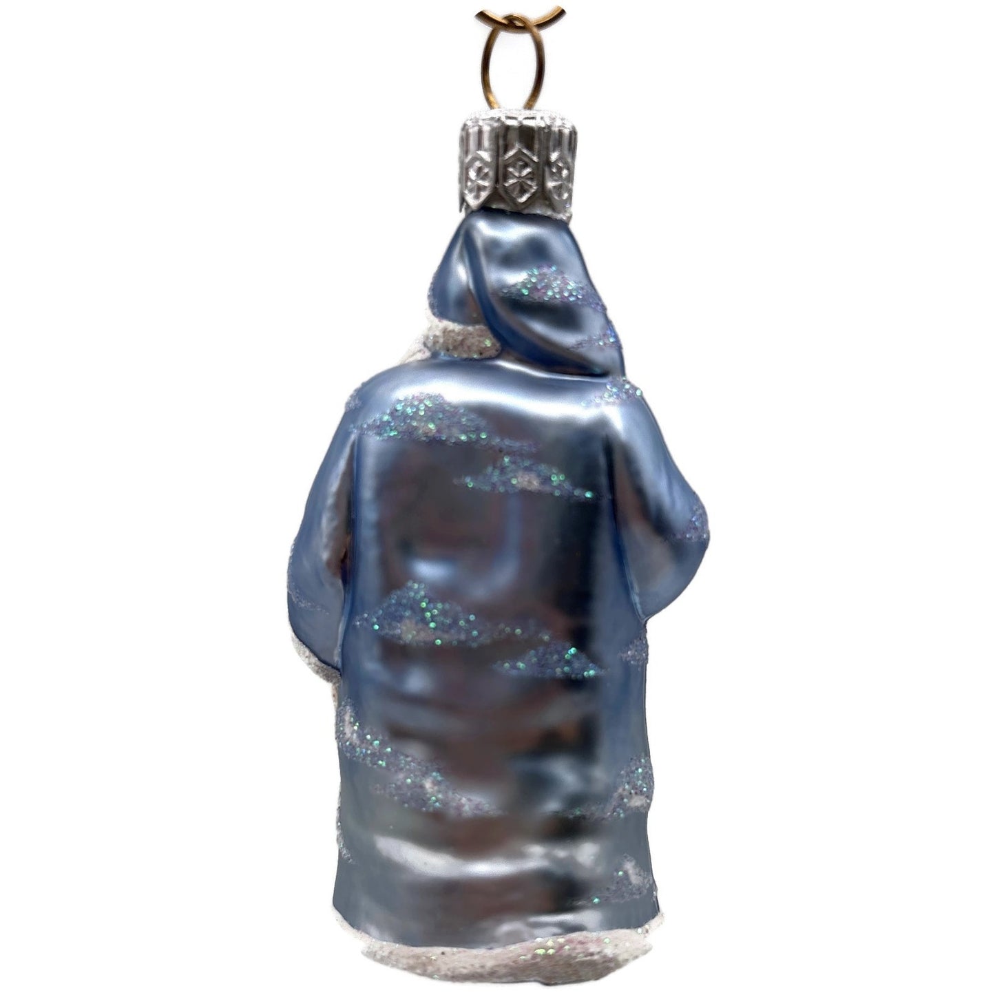 Patricia Breen Ornamental Santa Angels Light Blue Clouds Christmas Tree Ornament