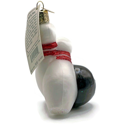 OWC Bowling Ball And Pins Ornament Blown Glass Old World Christmas Tree Decor