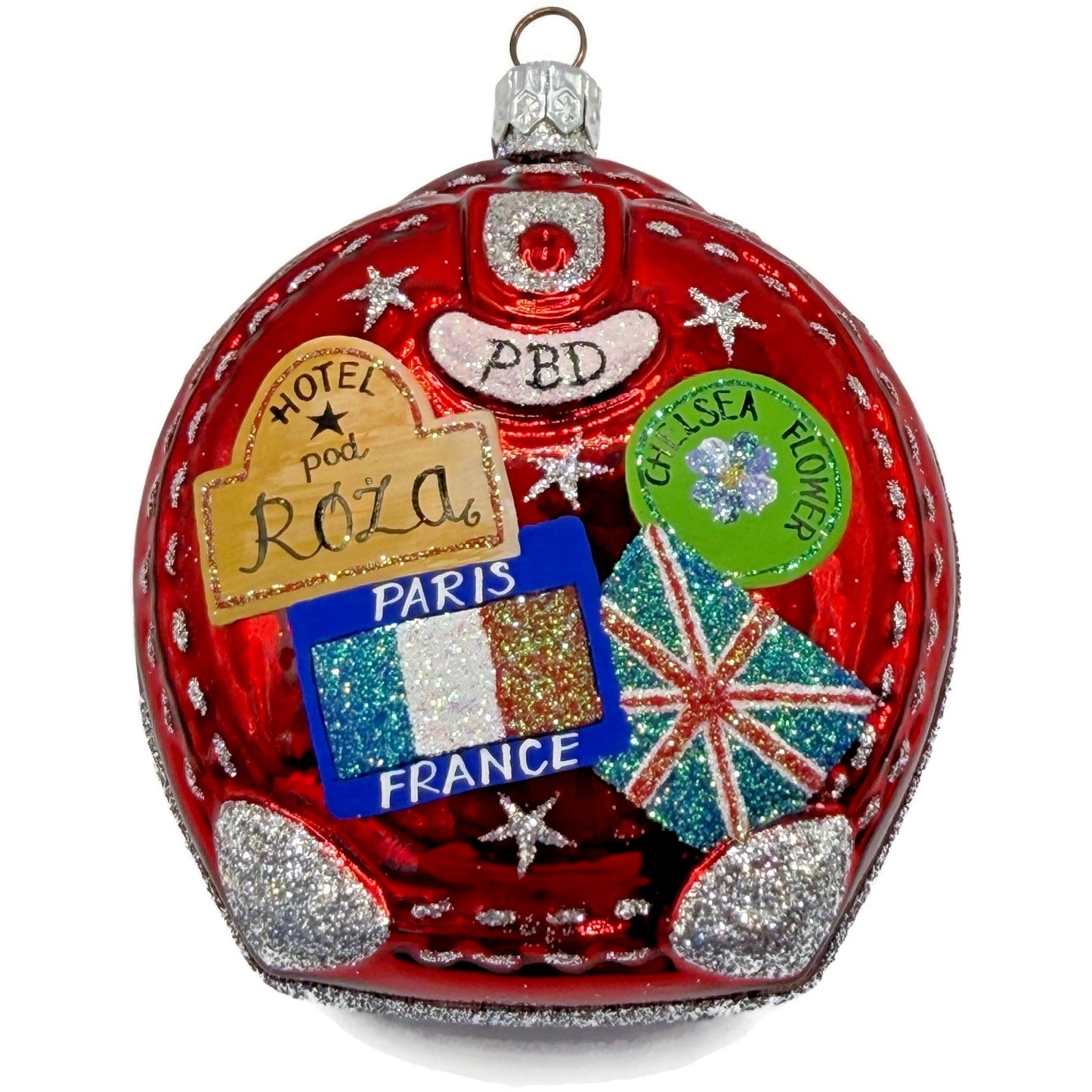 Patricia Breen Journey With Me Red Pawleys Island Stars Christmas Ornament 2113