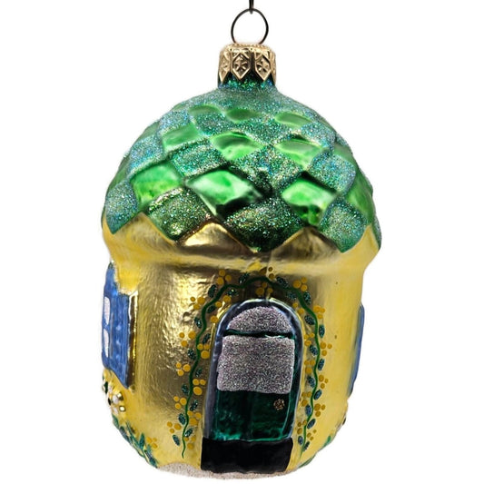 Patricia Breen Summer Acorn House Garland Yellow Flowers Spring Tree Ornament