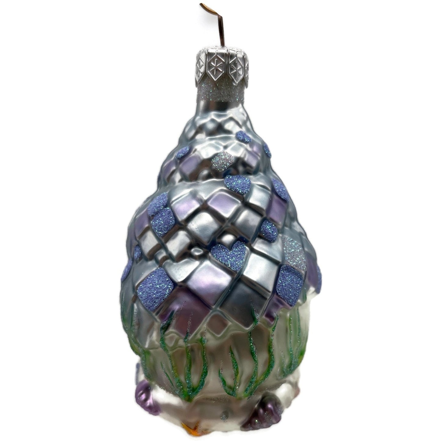 Patricia Breen Seashell Acorn House Blue Lavender Summer Christmas Tree Ornament