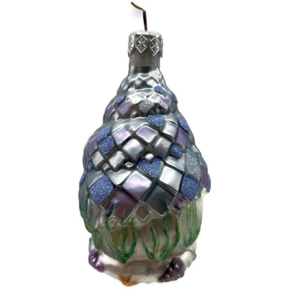 Patricia Breen Seashell Acorn House Blue Lavender Summer Christmas Tree Ornament