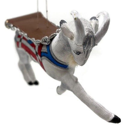 Gladys Boalt Carousel Goat Fabric Animal Handmade Christmas Tree Ornament Signed