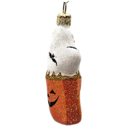 Patricia Breen Treat Seeker Orange Bag White Ghost Halloween Christmas Ornament