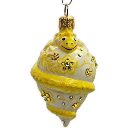 Patricia Breen Topping Chameleon Zalipie Citrine Spring Christmas Tree Ornament