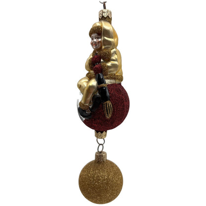 Patricia Breen Jingles The Elf Gold Suit Gold Ball Christmas Ornament 9900HCB