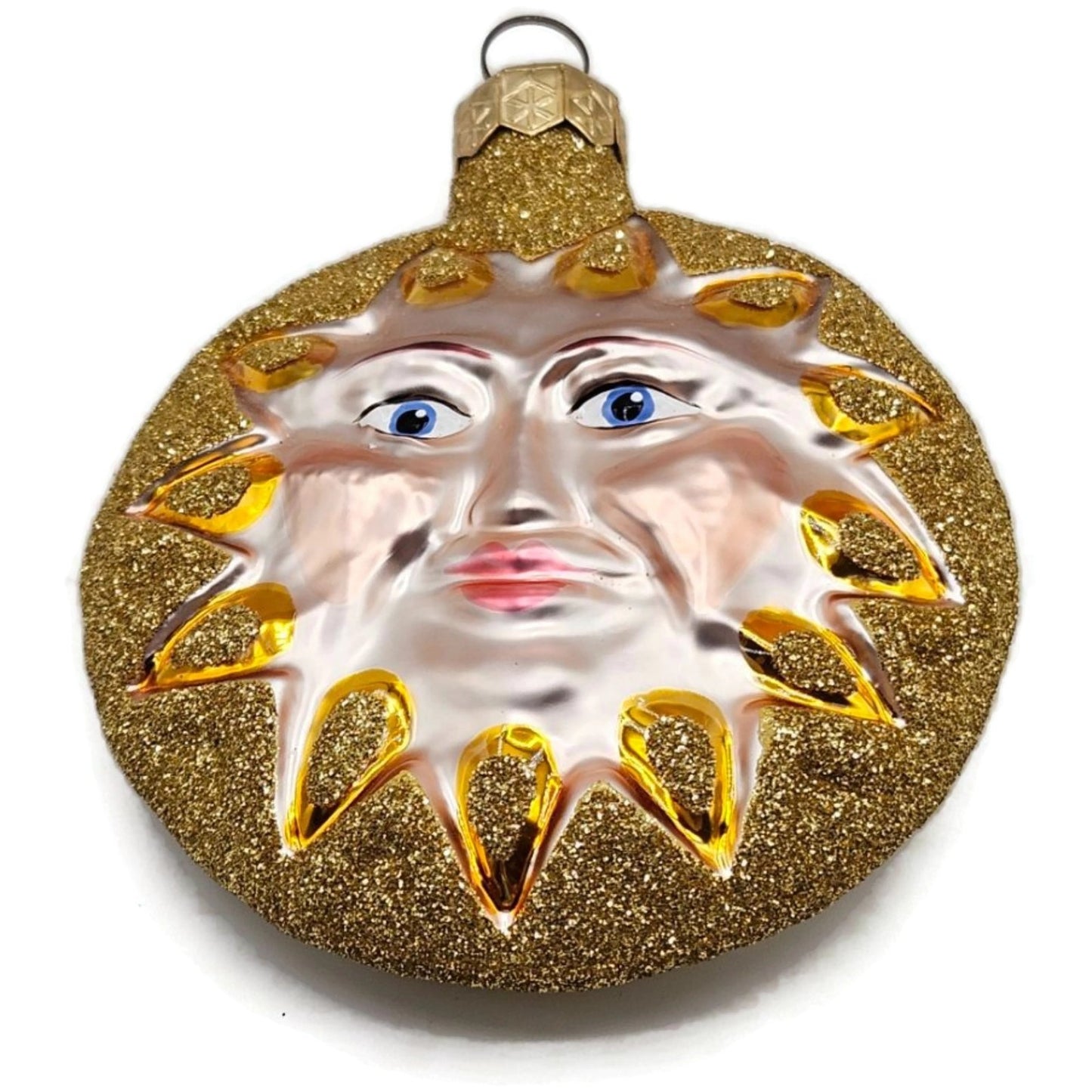 Patricia Breen Sunflower Sun Glittered Tips Gold Summer Christmas Ornament 9516