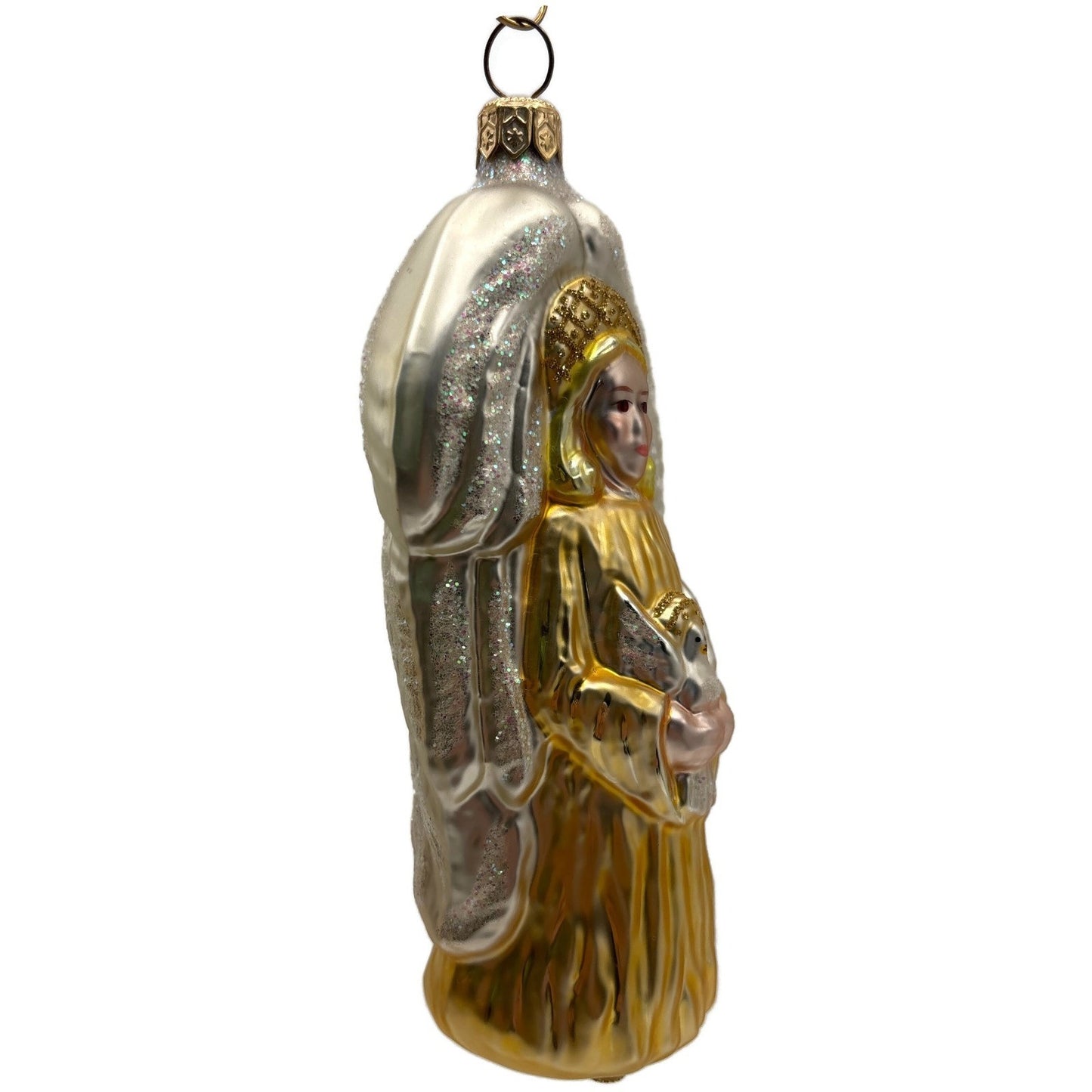 Patricia Breen Angel Of Peace Gold Blonde Glittered Wings Christmas Ornament