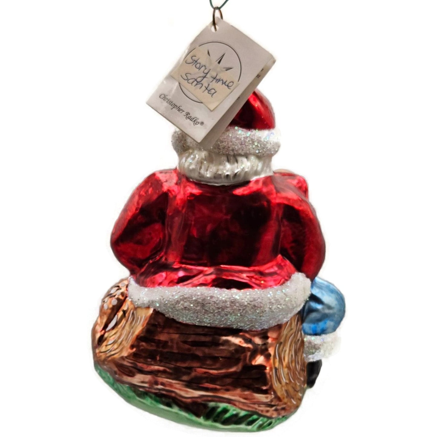 Christopher Radko Story Time Santa Claus Reindeer Christmas Ornament 95-0220