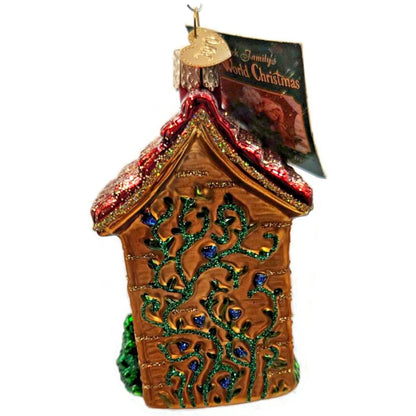 OWC Outhouse Ornament Camping Forest Old World Christmas Holiday Tree Decoration
