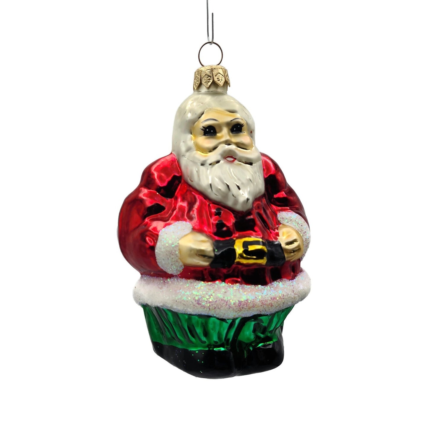 Christopher Radko The Clauses Double Sided Santa Christmas Ornament 96-159-0
