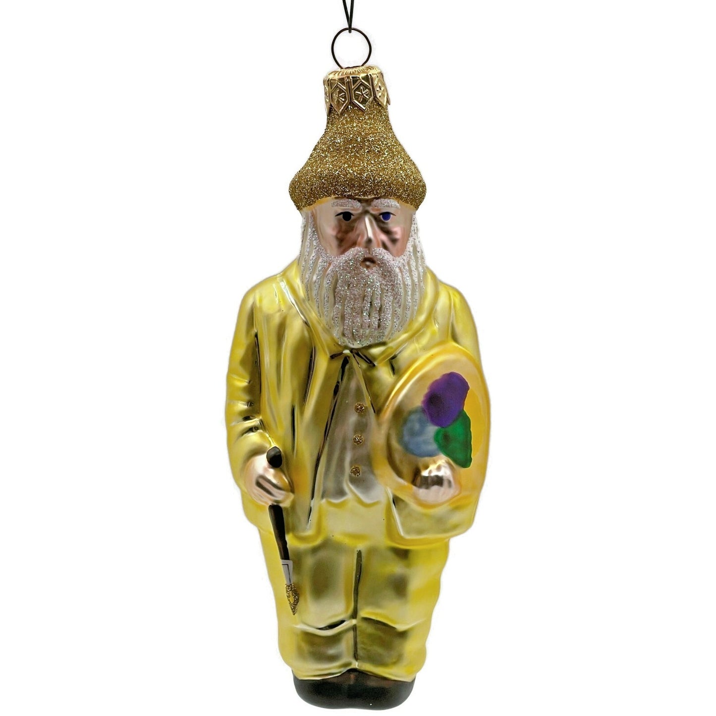 Patricia Breen M Claude Monet Yellow Artist Palette Christmas Tree Ornament AIC