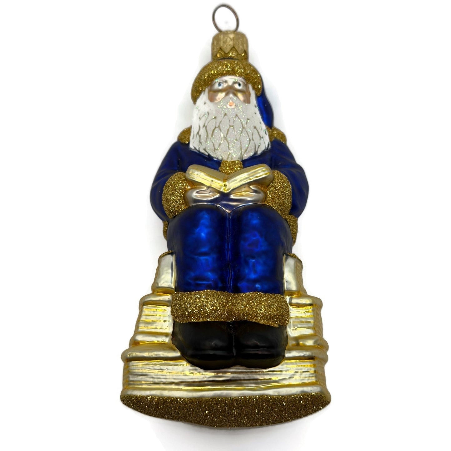 Patricia Breen Santa Reads Romeo Juliet William Shakespeare Christmas Ornament