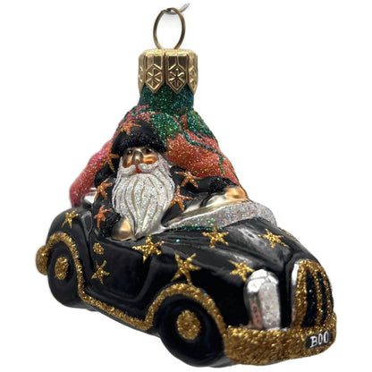 Patricia Breen Knightsbridge Santa Halloween Black Pumpkin Christmas Ornament