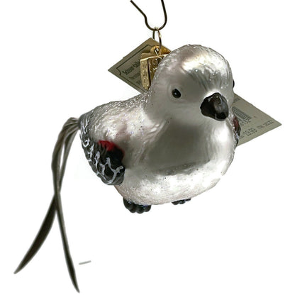 OWC Bird Scissor Tailed Flycatcher Feather Old World Christmas Tree Ornament