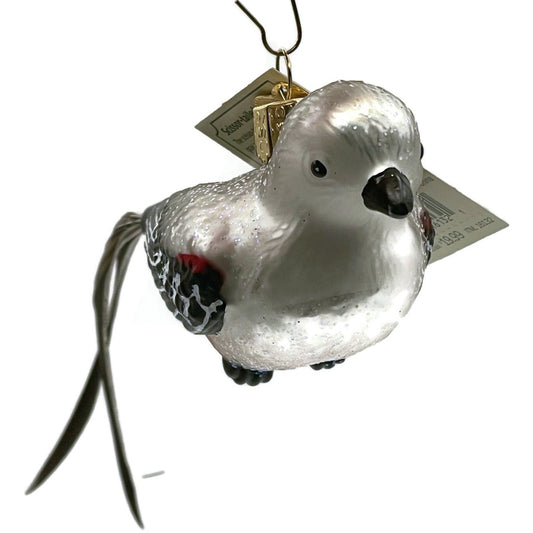 OWC Bird Scissor Tailed Flycatcher Feather Old World Christmas Tree Ornament