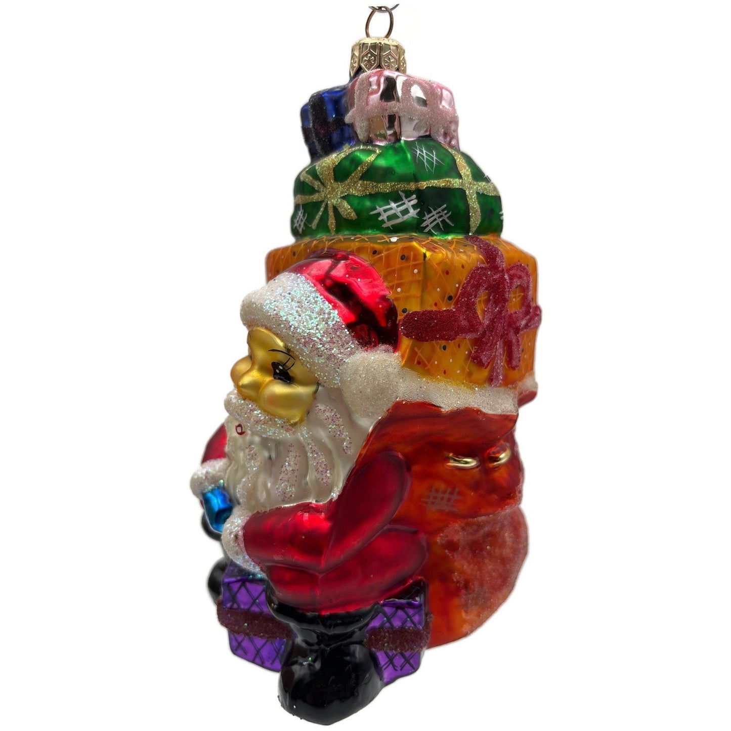 Christopher Radko Piled Mile High Santa Christmas Tree Ornament 97-234-0