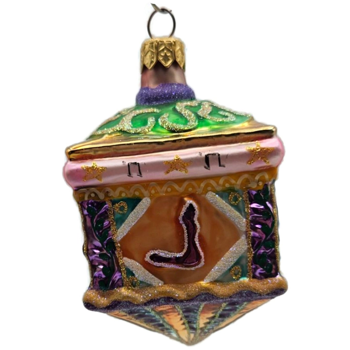 Christopher Radko Dreidel Festival Hanukkah Christmas Tree Ornament 99-091-0