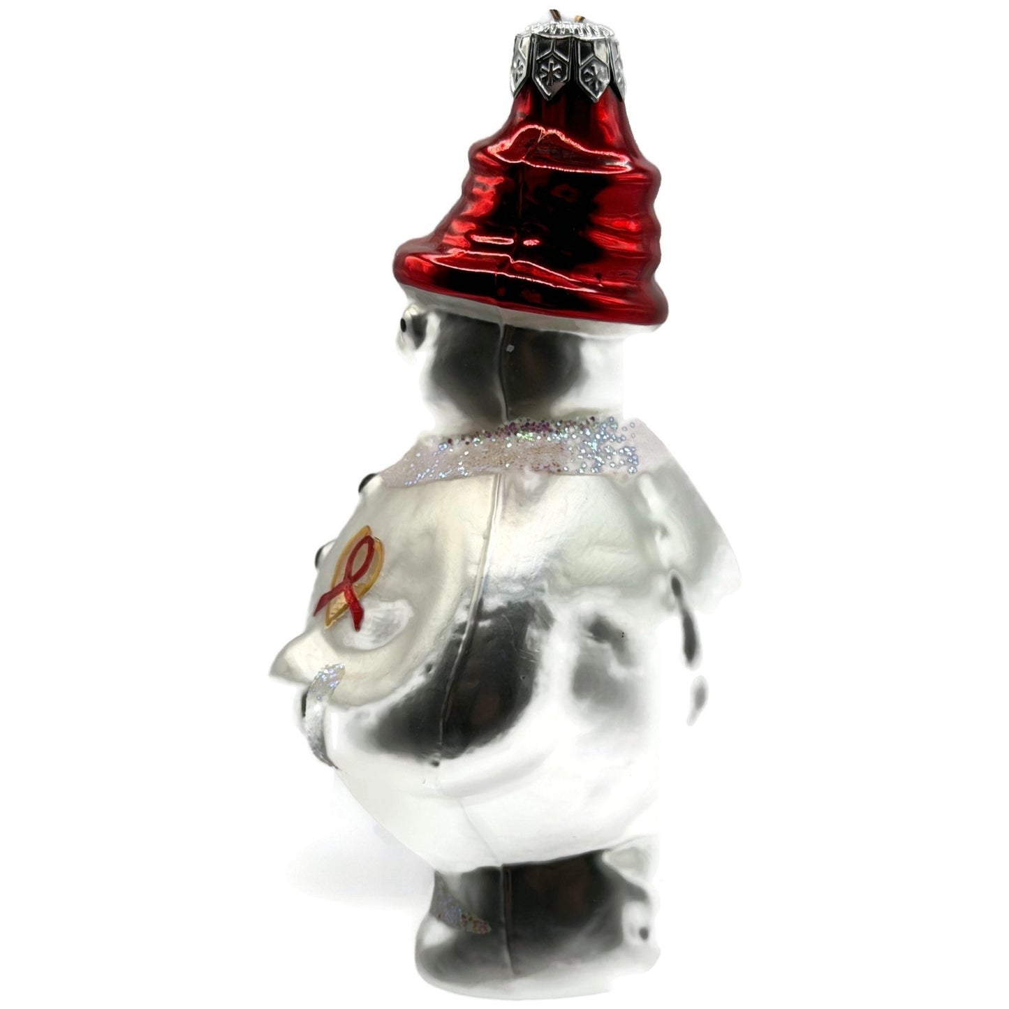 Christopher Radko Frosty Cares AIDS Awareness Snowman Christmas Ornament 94SP05