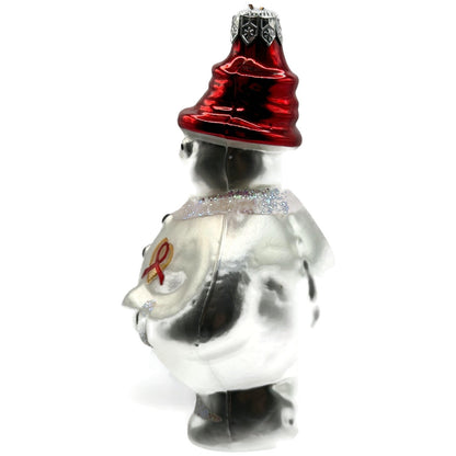 Christopher Radko Frosty Cares AIDS Awareness Snowman Christmas Ornament 94SP05