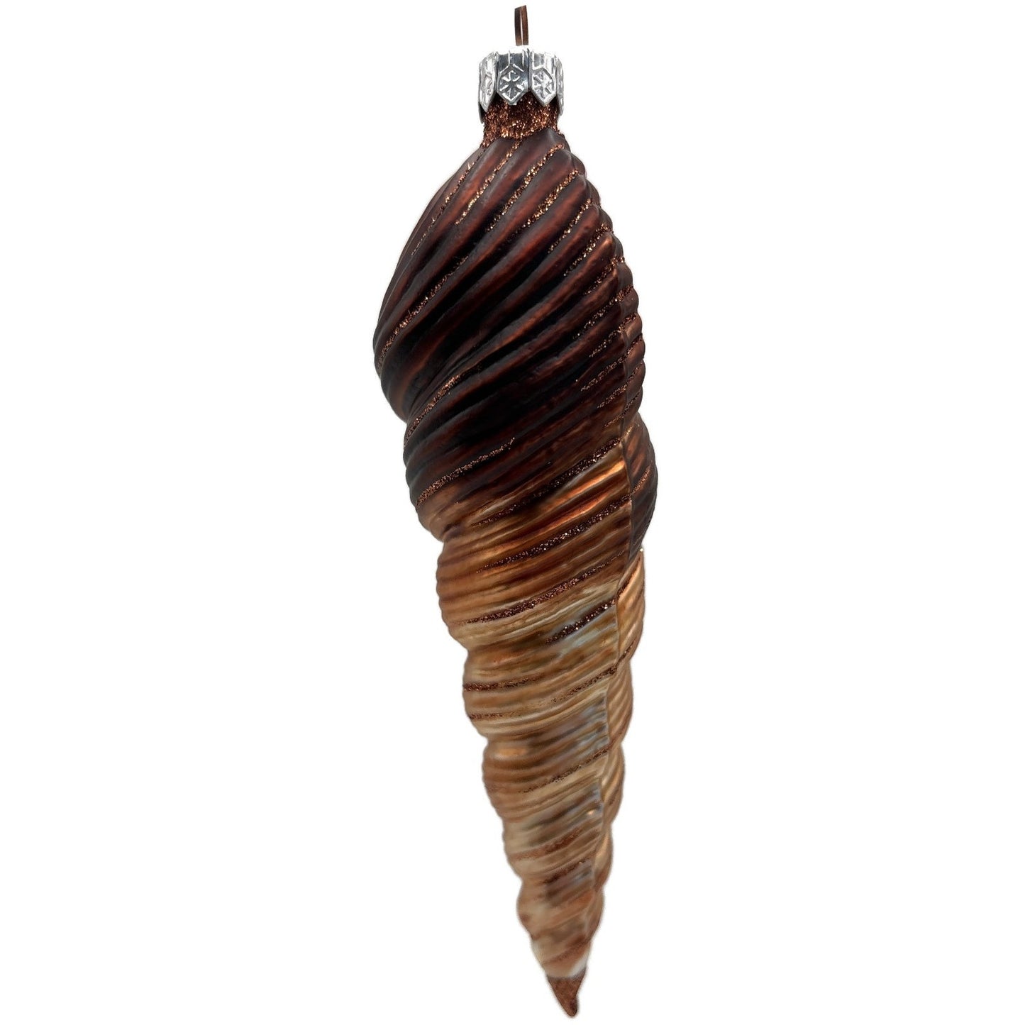 Patricia Breen Triton Santa Brown Seashell Nautical Christmas Tree Ornament