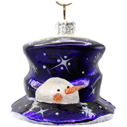Patricia Breen Catz Hatz Purple Snowman Hat Christmas Ornament CATZ 2570GIFT