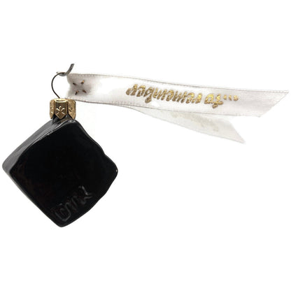 Truffle Candy Ornaments To Remember Black Glass Sweet Treat Christmas Ornament