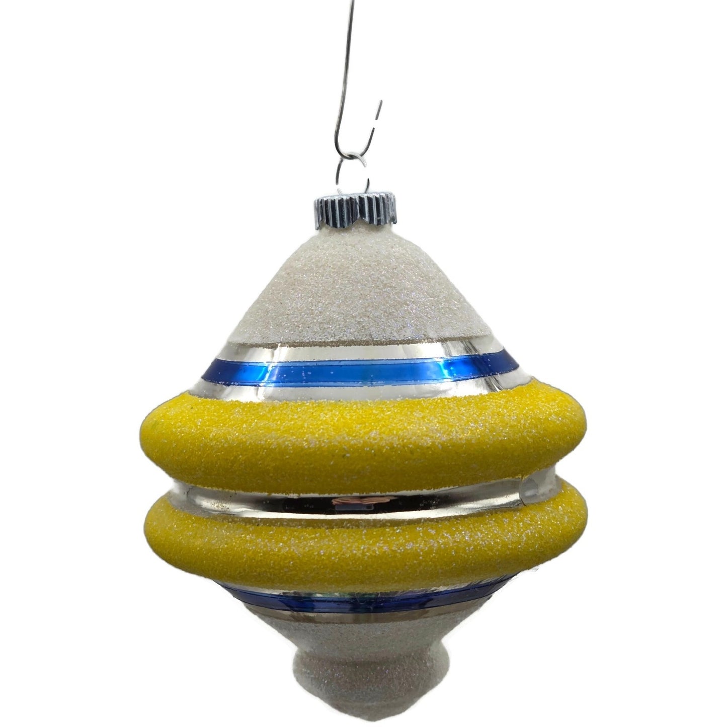 Christopher Radko Shiny Brite Snow Tops Reflector Christmas Tree Ornament Set