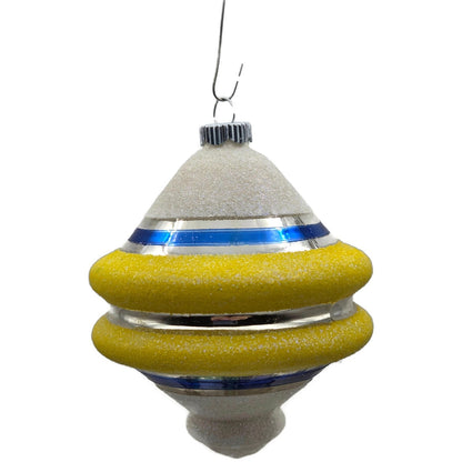 Christopher Radko Shiny Brite Snow Tops Reflector Christmas Tree Ornament Set