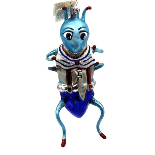 Slavic Treasures Whopper Hopper Blue Bug Halloween Tree Ornament 99-154-B-FB