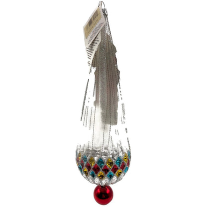 Heartfully Yours Christopher Radko Redbriar Santa Wirewrap Christmas Ornament