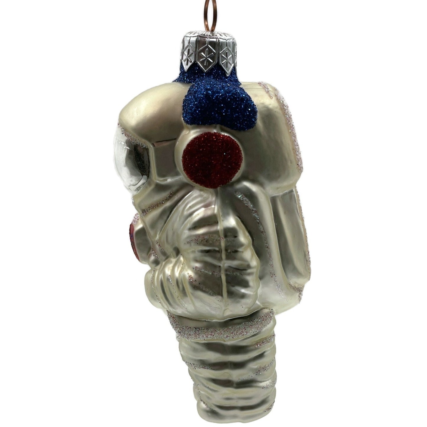 Patricia Breen A Walk on the Moon Spaceman Silver Astronaut Christmas Ornament