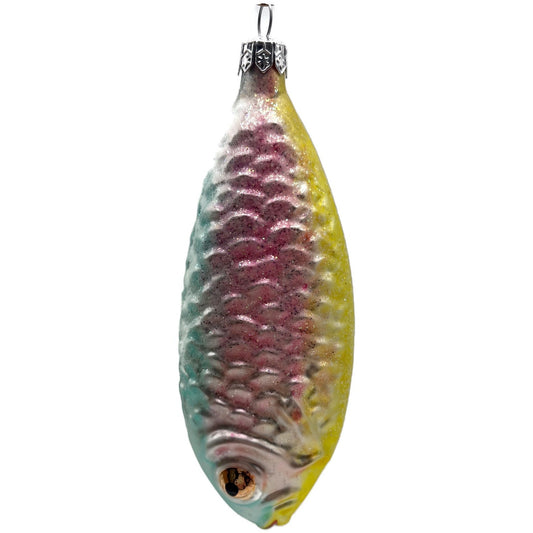 Christopher Radko Rainbow Trout Fish Glass Christmas Tree Ornament 91-017-0