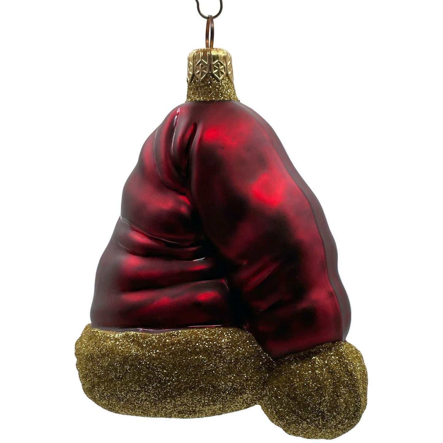 Patricia Breen Ornament Hats Off to Santa Bordeaux Christmas Tree Signed Decor