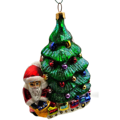 Christopher Radko Last Stop Santa Claus Toy Train Christmas Tree Ornament