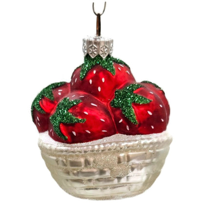 Patricia Breen Strawberry Basket Fruit Spring Dessert Christmas Tree Ornament