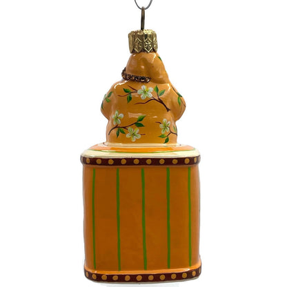 Patricia Breen Tea Time Santa Orange Spice Spring Christmas Holiday Ornament