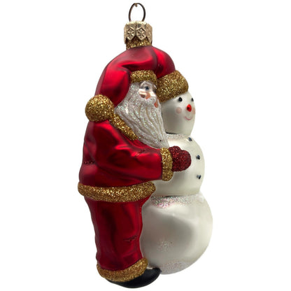 Patricia Breen Friends Snowman Santa Claus Snowflakes Christmas Tree Ornament