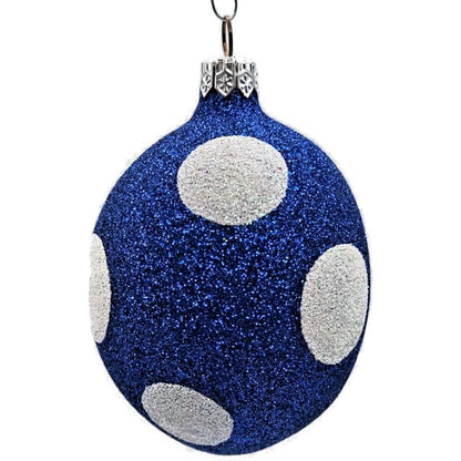 Patricia Breen Eggs Blue Polka Dot White Easter Christmas Spring Tree Ornament
